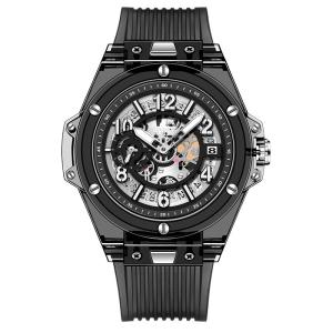 China Japanese Quartz Crystal Watch Waterproof Fashion Transparent Silicone Lovers factory