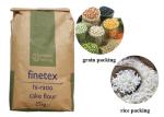Open Top Flat Bottom Sewn 20kg Multiwall Paper Bags 25 Kg Package Paper Bag