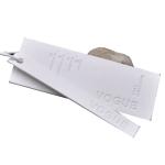 Embossed Brand Eco PVC Washable Custom Hang Tags For Clothing