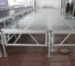 Aluminum Outdoor Movable Stage Platform , Portable DJ Stage Outdoor Adjustable
