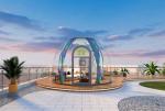 Inflatable Star House Outdoor Glamping Transparent PC Dome Tent Bubble House