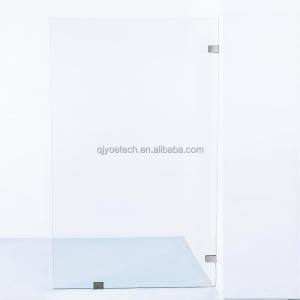 China Contemporary Bathroom Must-Have Brushed Nickel Finish Shower Door with Tempered Glass factory