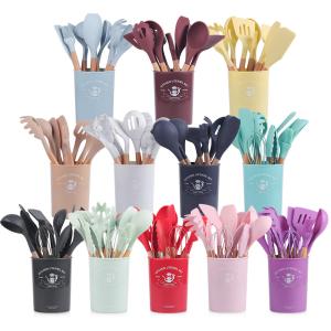 China Chemical Resistance Kitchen Utensil Silicone Household Products Black Brown factory