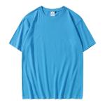 Breathable No Pilling Plain Cotton T Shirts Printed Embroidered Logo