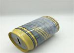 Brushing Metal Stamping Service Pure Tinplate Round Shape Cans Gift For Tea