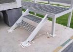 Outdoor Metal Drain Cover Galvanized Steel Grating 130mm Bar Pitch