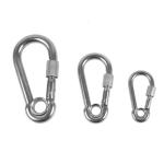 Eye Style Rope Hardware Accessories Stainless Steel Carabiner Nickel Color
