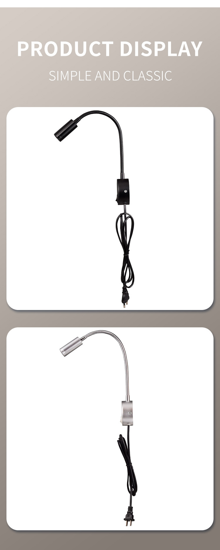 Led Hose Reading Spotlight 220V Anglo American European Wall Spotlight Led Hose Spotlight
