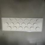 Customized rectangle disposable plastic transparent PET 18 cavity chocolate