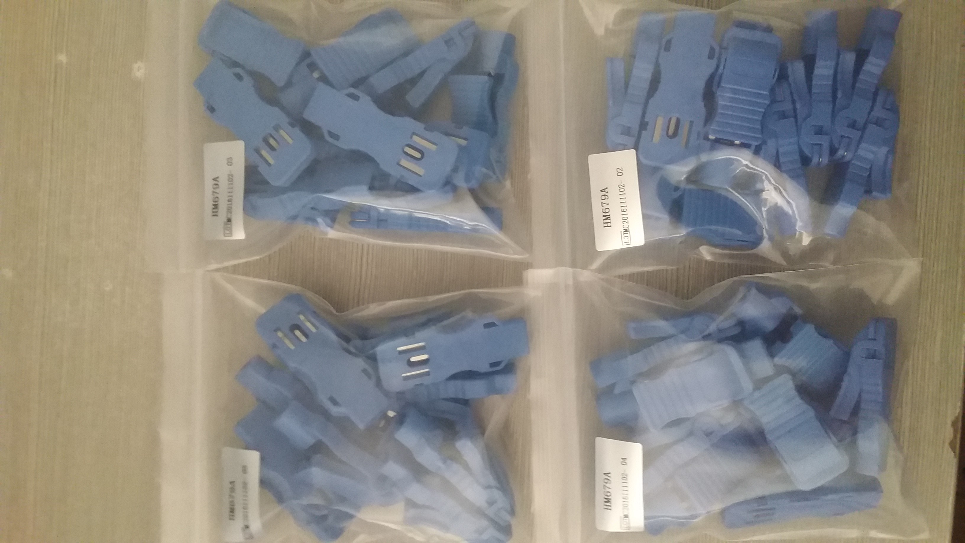 Medical Reusable Resting Tab ECG Electrode Clips For 3.0 / 4.0 ECG EKG Leadwires