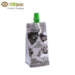 Printed Aluminium Foil Plastic Liquid Packaging Bags , Bottom Gusset Spout Pouch