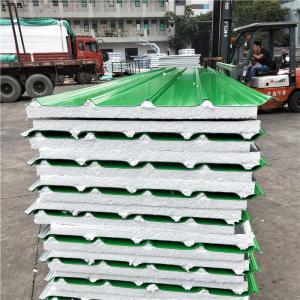 China green eps sandwich refractory roof panel 1050-50-0.426mm construction materials factory