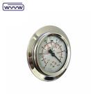 Liquid Filling Hydraulic Machine Shock Proof 100psi 63mm Stainless Steel Oil