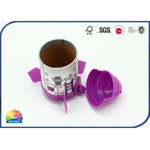 Gloss Lamination Rocket Paper Tube Packaging Plastic Cylinder