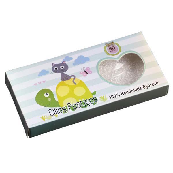 Printed Color Eyelash Paper Box Packaging Recycled Laminated Paper Box Supplier