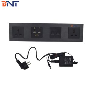 Multifunctional universal power wall mounted hotel media hub with blue tooth