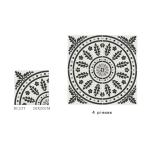 Eco-Friendly And Non-Slip Black And White Floor Ceramic Rustic Tile 200x200mm