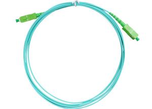China SC FC LC 1.6mm Single Mode 9125 Fiber Optic Jumper Cable / Simplex Patch Cord factory