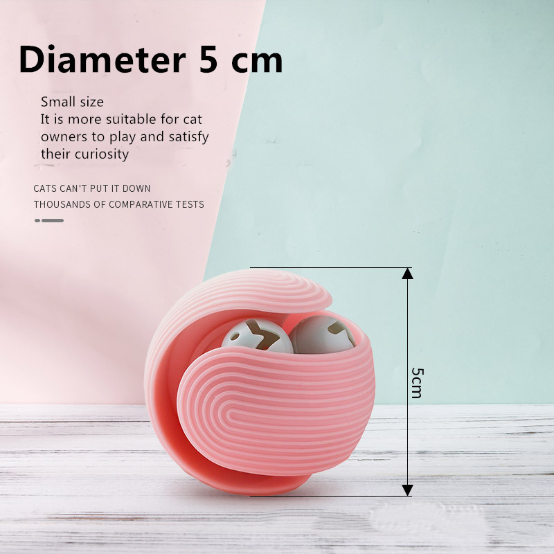 Molars Bite Tease Prey Bell Ball Cat Kitten Toy Self Hi