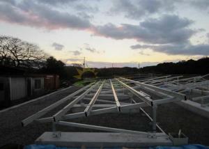 China Tilt Frame Ballasted Solar Racking For Pitched Rooftop factory