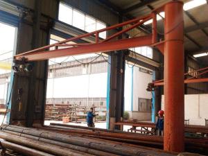 China Workingshop Fixed 7.5T Pillar Mounted Jib Crane Lifting Height 5m factory