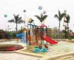 Water House Aqua Park Games Platform 21*18*9m With Water Slide For Family Fun