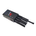 8 Channels Black Aluminum Portable Mobile Phone Signal Jammer Hand Pocket Size