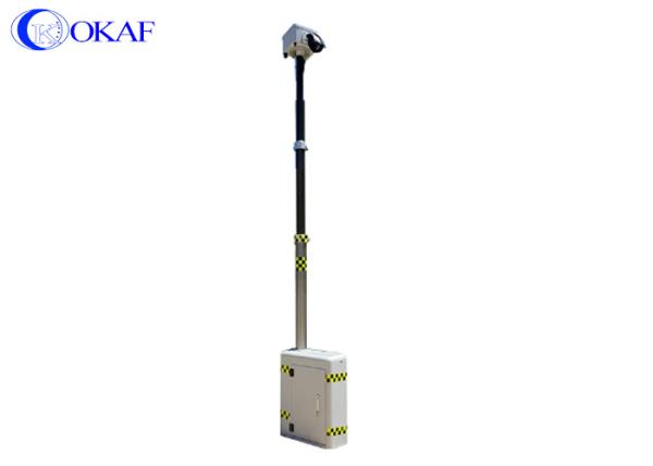 China 4M Mobile Surveillance Trailers Rail Mount Rapid Deployment Security Tower factory