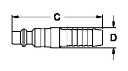 232psi 0.25'' Pneumatic Quick Coupling , NBR Air Hose Quick Connect Coupler