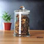 750ml/25oz Clear Glass Canisters , Large Glass Containers FDA Approved