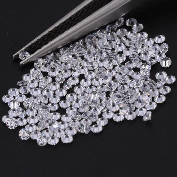 Engagement Ring White Loose Moissanite Diamond 0.9mm - 3mm Melee Size Cubic