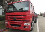 Six Seats 276kw 27550kg Weight Six Cylinder Foam Fire Truck 6x4 Drive