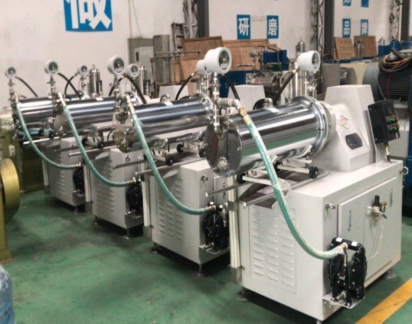 30L Horizontal Sand Mill Horizontalss Disc Type Bead Mill With High Polymer Discs