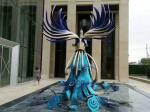ODM 3.5m Height Outdoor Color Painted Modern Bronze Sculpture