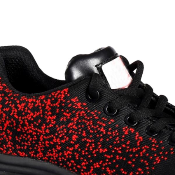 Shengjie Red Fly Knit Footwear Puncture Resistant MD Outsole Work Boots Shock Absorption Breathable Safety Shoes