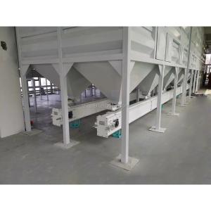 China Portable Stainless Steel Rice Bin Square Grain Silo in Turkey Easy Install 150t Capacity factory