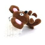 Brown Filling Cotton Doll Key Chain Big Ear Miqi Mouse Plush Cloth Material OEM