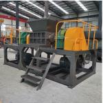 Scrap Car Tire Shredder Machine 45kW Power Waste Plastic Recycling Industrial