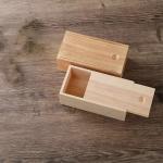 OEM Sliding Lidded Pine Wood Storage Box Decorative Wooden Boxes For Gifts