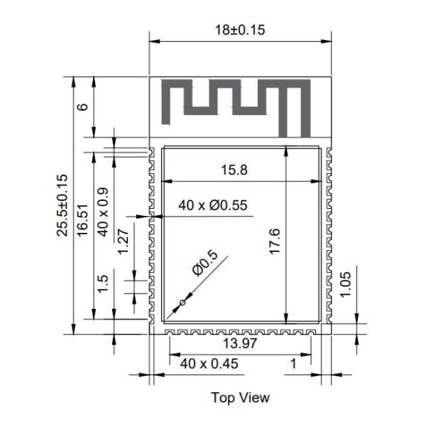 2.4GHz Wireless Communication Module ESP32-S2-SOLO-2U-H4 WiFi Transceiver Module