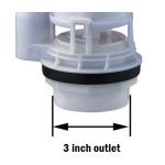 Flush Valve 3 Inch Outlet Toilet Repair Parts Dual Flush For 2 PC Toilet From