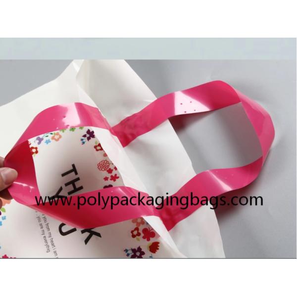 0.12mm Biodegradable Handle Plastic Bag For Shopping