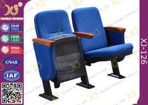China Merit Stackable Church Hall Chairs , Plastic Covering Auditorium Chairs factory