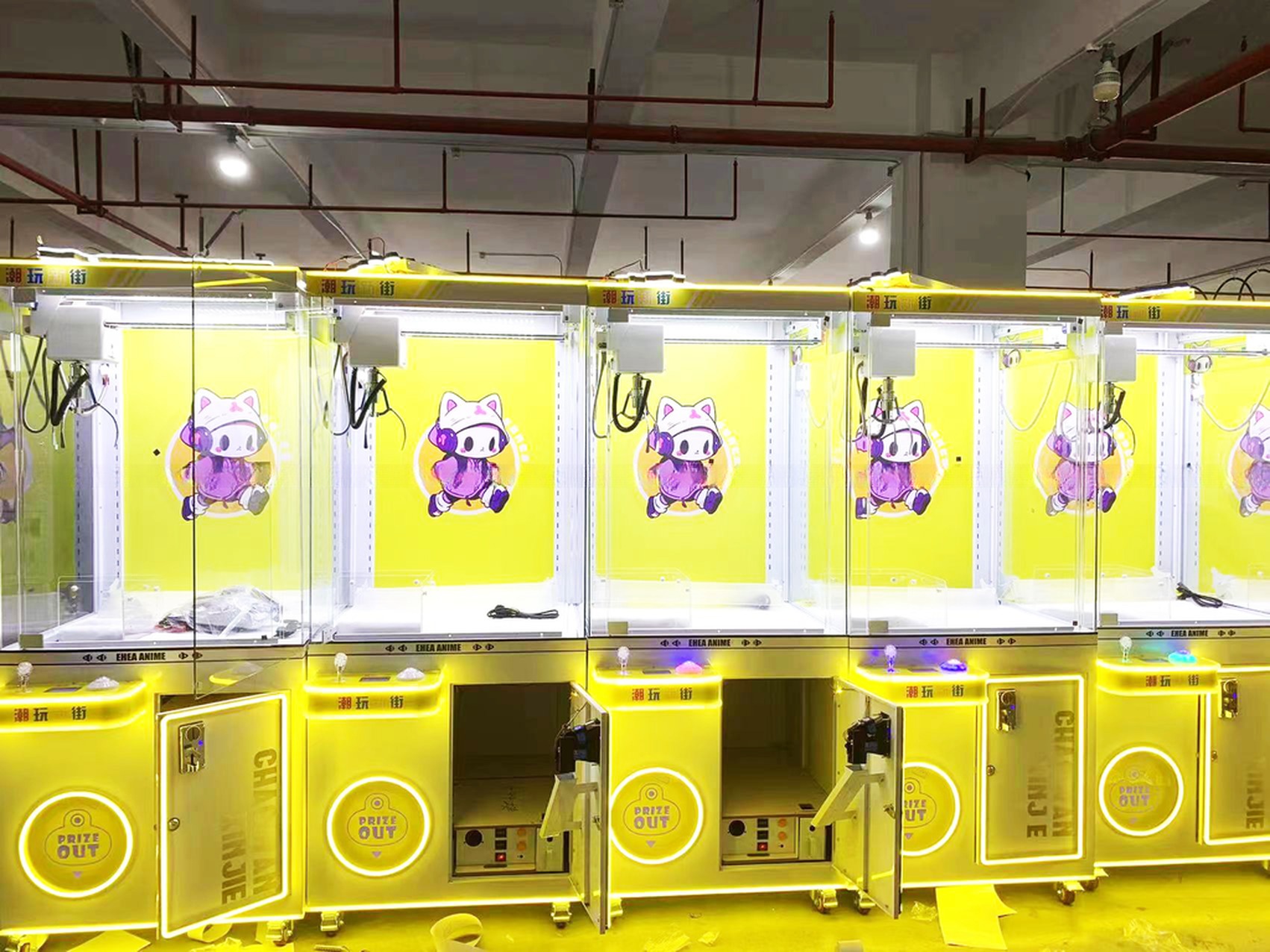 Dreamland 2024 Mini Super Claw Crane Machine Arcade Multiple Colorful Claw Toys Machine Doll Park Teddy Bear Claw Machine