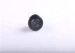 Non - Illuminated Small Black Round Rocker Switch 2500VAC/5s Dielectric Strength