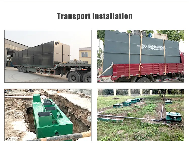 Industrial Wastewater Treatment Equipment , Underground Containerised Sewage Plant