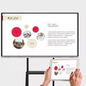 China HDMI Digital Interactive Whiteboard , 3840x2160 100 Inch Smart Board factory