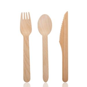 China Knife Fork Disposable Wooden Cutlery Set AAA Grade factory