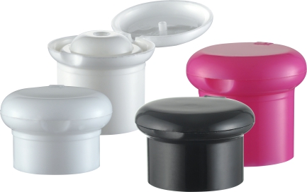Non Spill Flip Top Cap for Bottle 24mm 28mm Round Cylindrical and Smooth Plastic