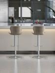 Hotel Restaurant Lift Swivel Bar Stool Light Luxury Home Bar Club Chairs